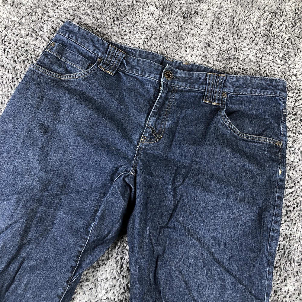 Eddie Bauer First Ascent Jeans Mens 38x32 Blue Straight Leg Denim Medium Wash